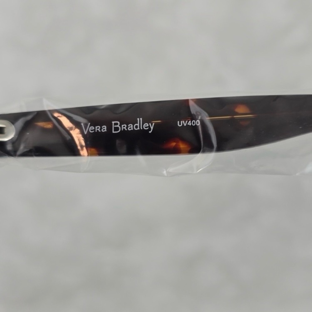 Vera Bradley Rheba Polarized Sunglasses African Violet/Paisley Print Case NWT - Picture 10 of 13